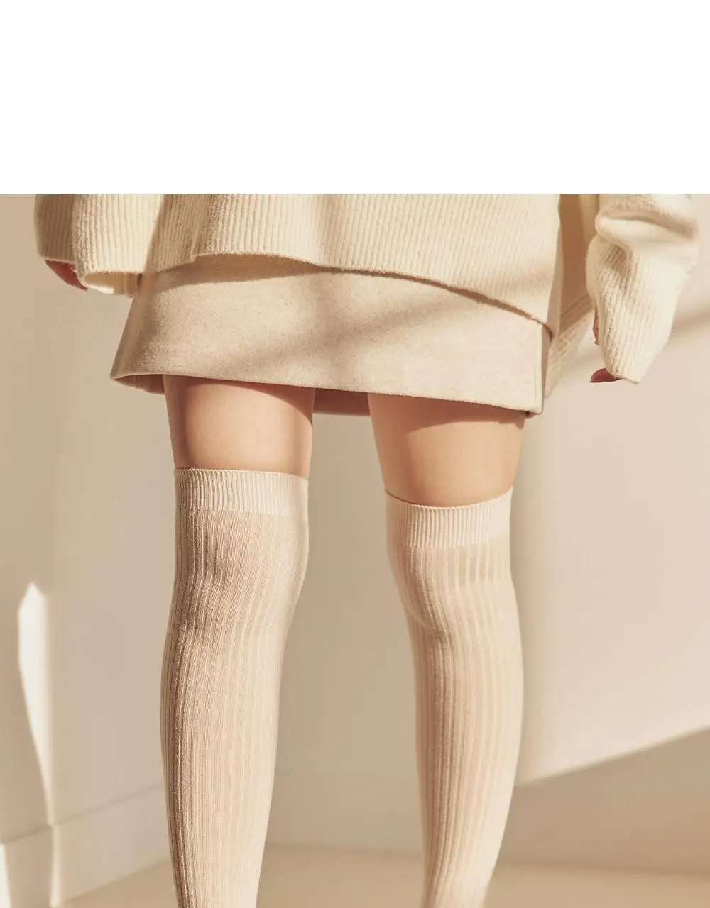 [류혜영 PICK] 마른파이브 넉넉 소프트 웜 골지 니삭스 5colors (블랙/차콜/그레이/베이지/아이보리)(숏,롱) 상세페이지 10